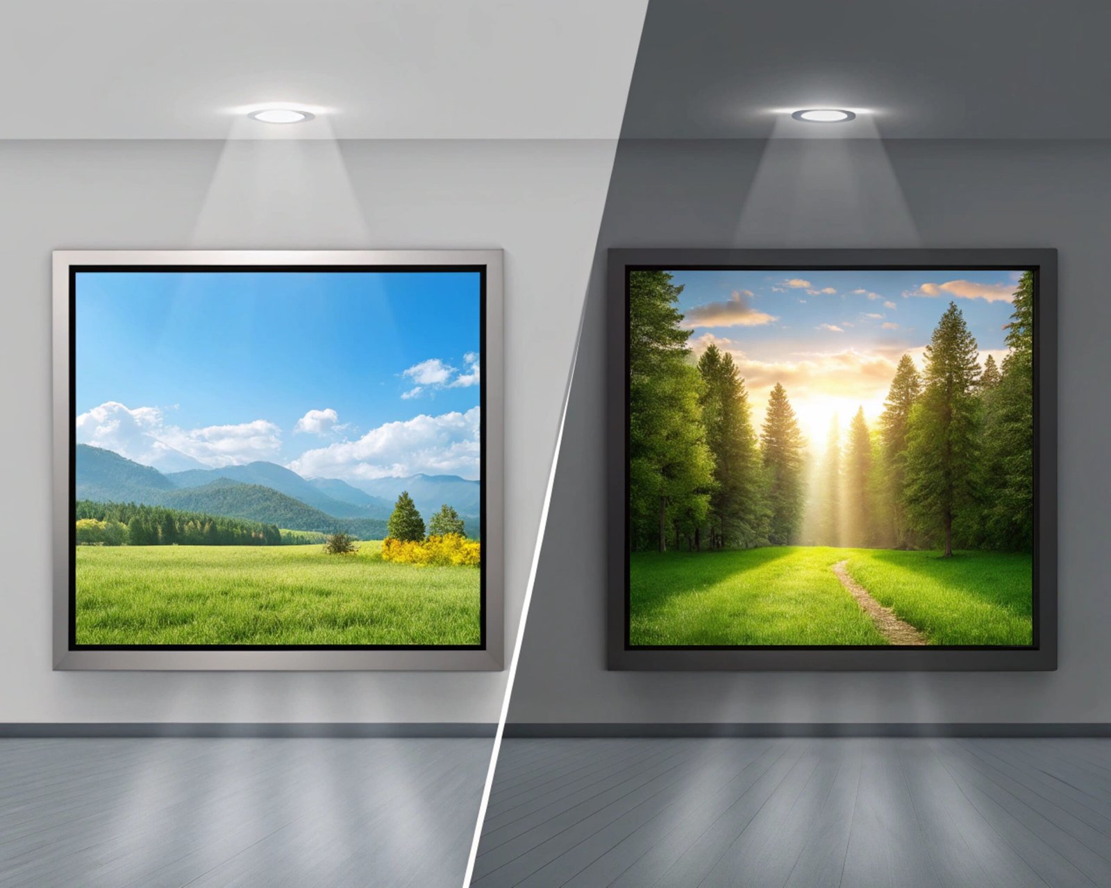 display brightness and quality variations in different usage environments